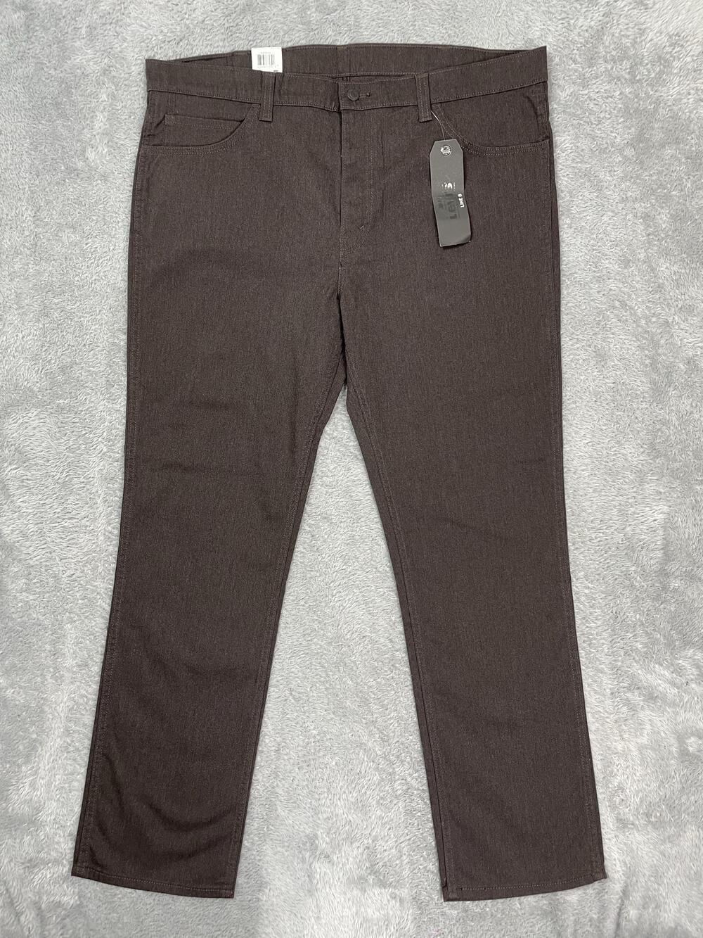 Levis 511 Line 8 Jeans Mens 42x32* Brown Slim Tapered Stretch Denim Dark Wash